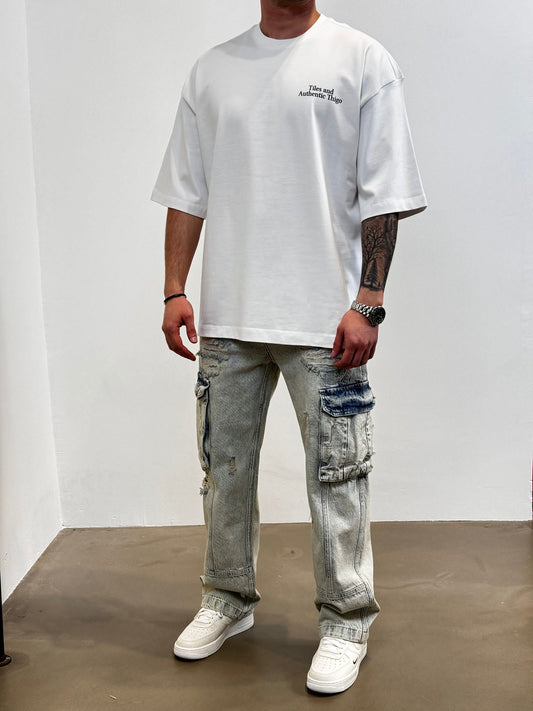 T-SHIRT OVERSIZE OFF WHITE AJ6408