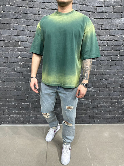 T-SHIRT OVERSIZE DARK GREEN AJ6376