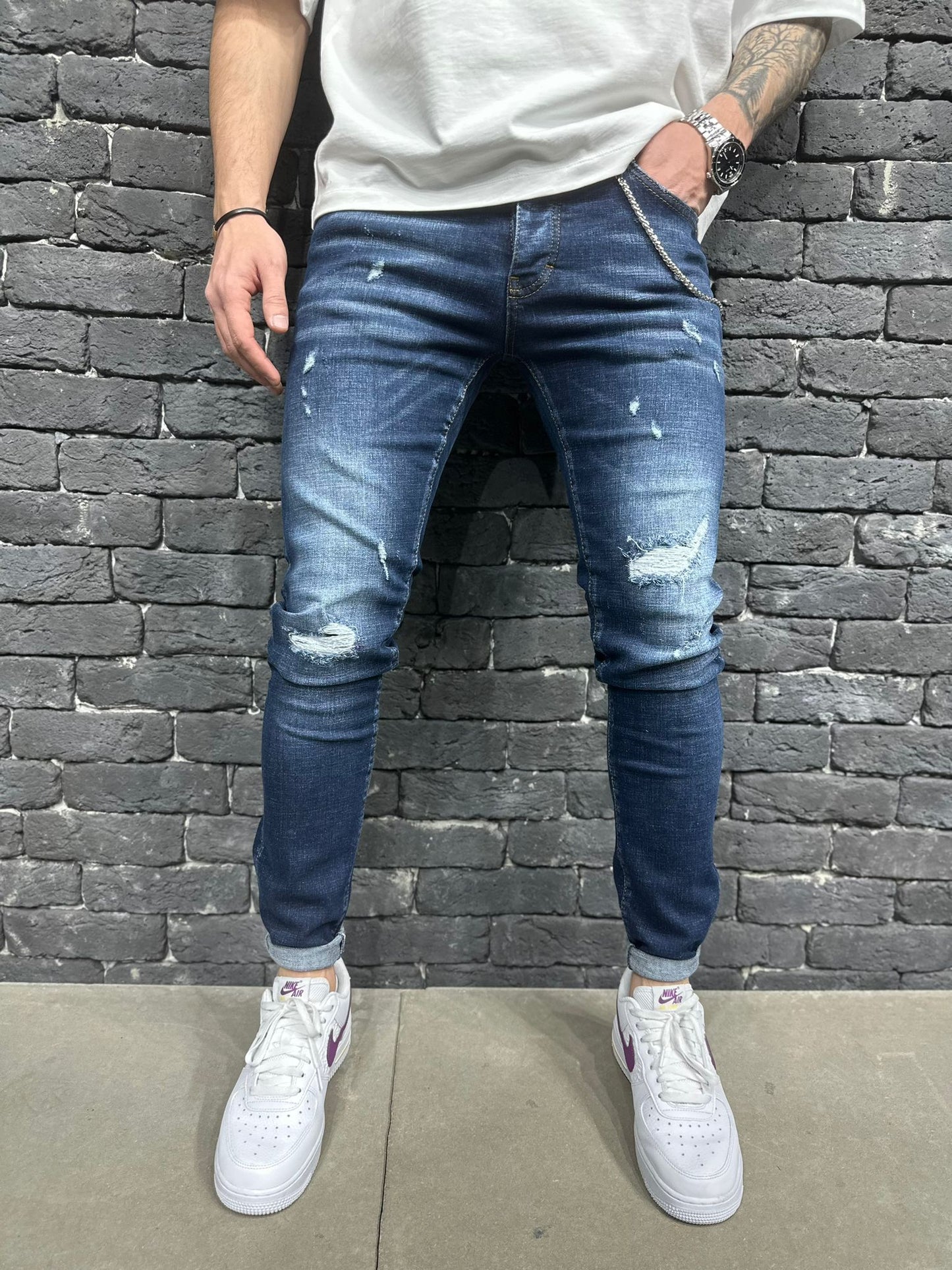 JEANS BLUE  SLIM  MRJ7006