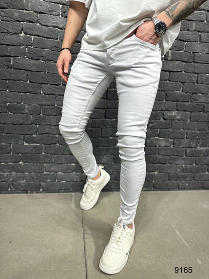 JEANS WHITE SLIM B9165