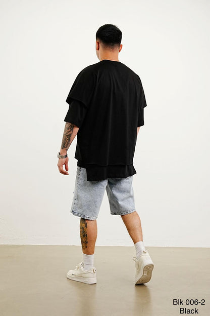 T-SHIRT OVERSIZE BLACK 0063
