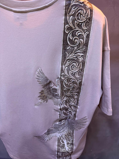T SHIRT OVERSIZE RESPIRE BEIGE 4209