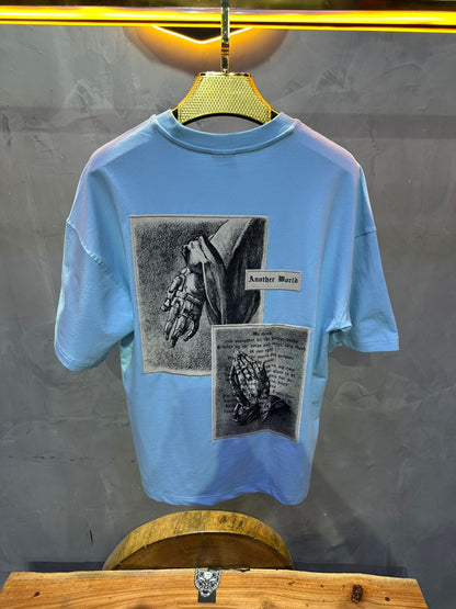 T SHIRT OVERSIZE RESPIRE BLUE 4177