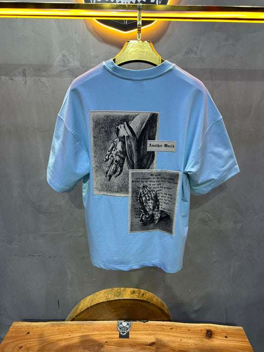 T SHIRT OVERSIZE RESPIRE BLUE 4177