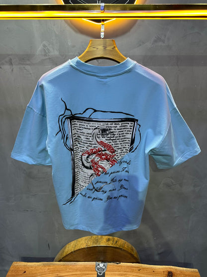 T SHIRT OVERSIZE RESPIRE BLUE 4215