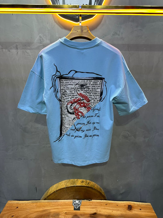 T SHIRT OVERSIZE RESPIRE BLUE 4215