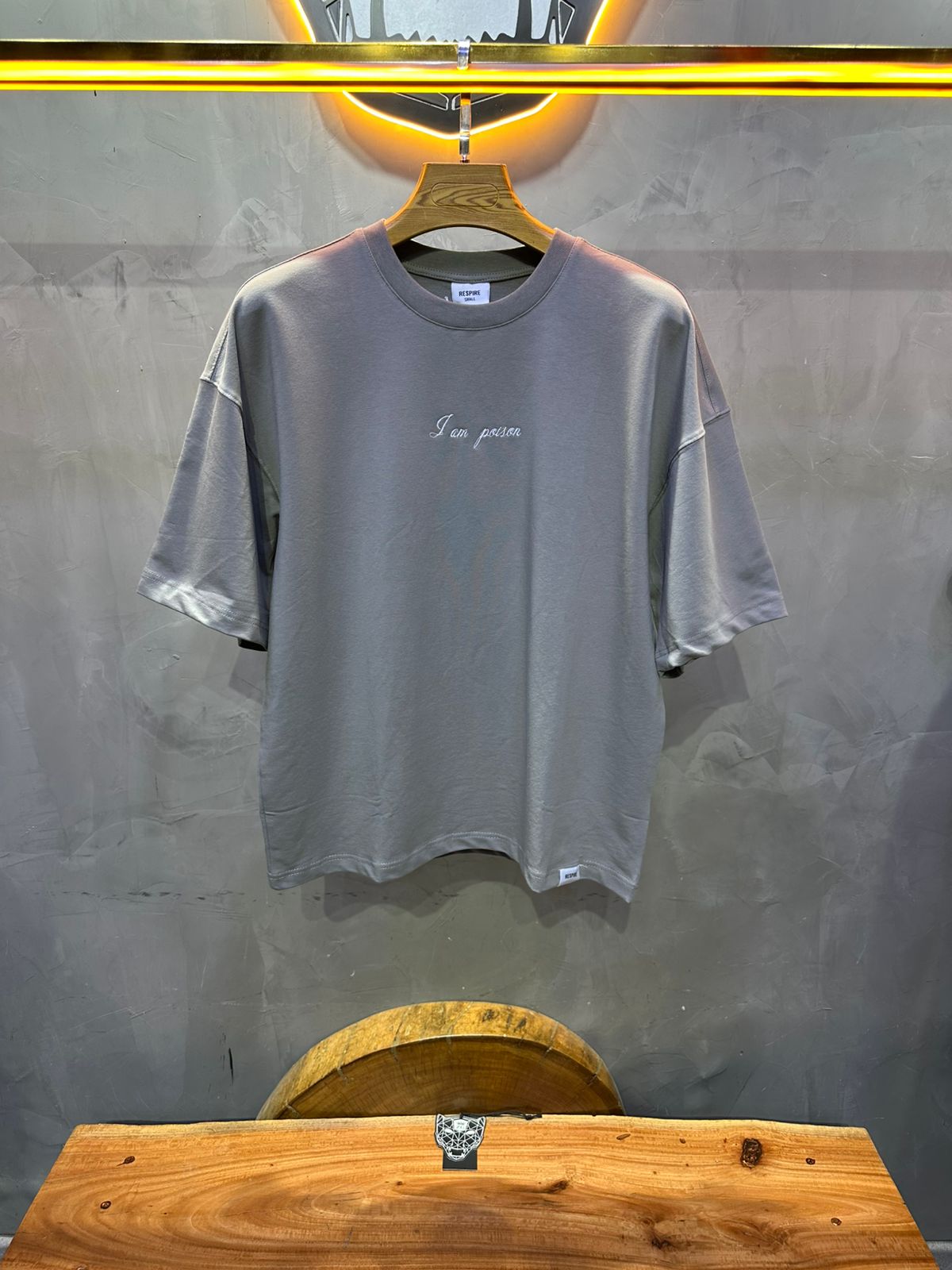 T SHIRT OVERSIZE RESPIRE GREY 4215