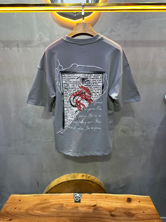 T SHIRT OVERSIZE RESPIRE GREY 4215