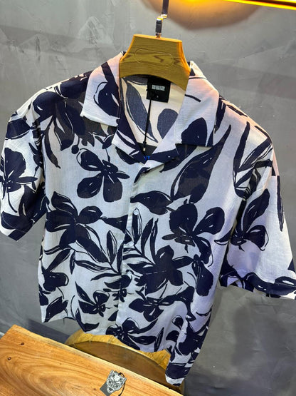 CHEMISE FLOWER BLUE 1265