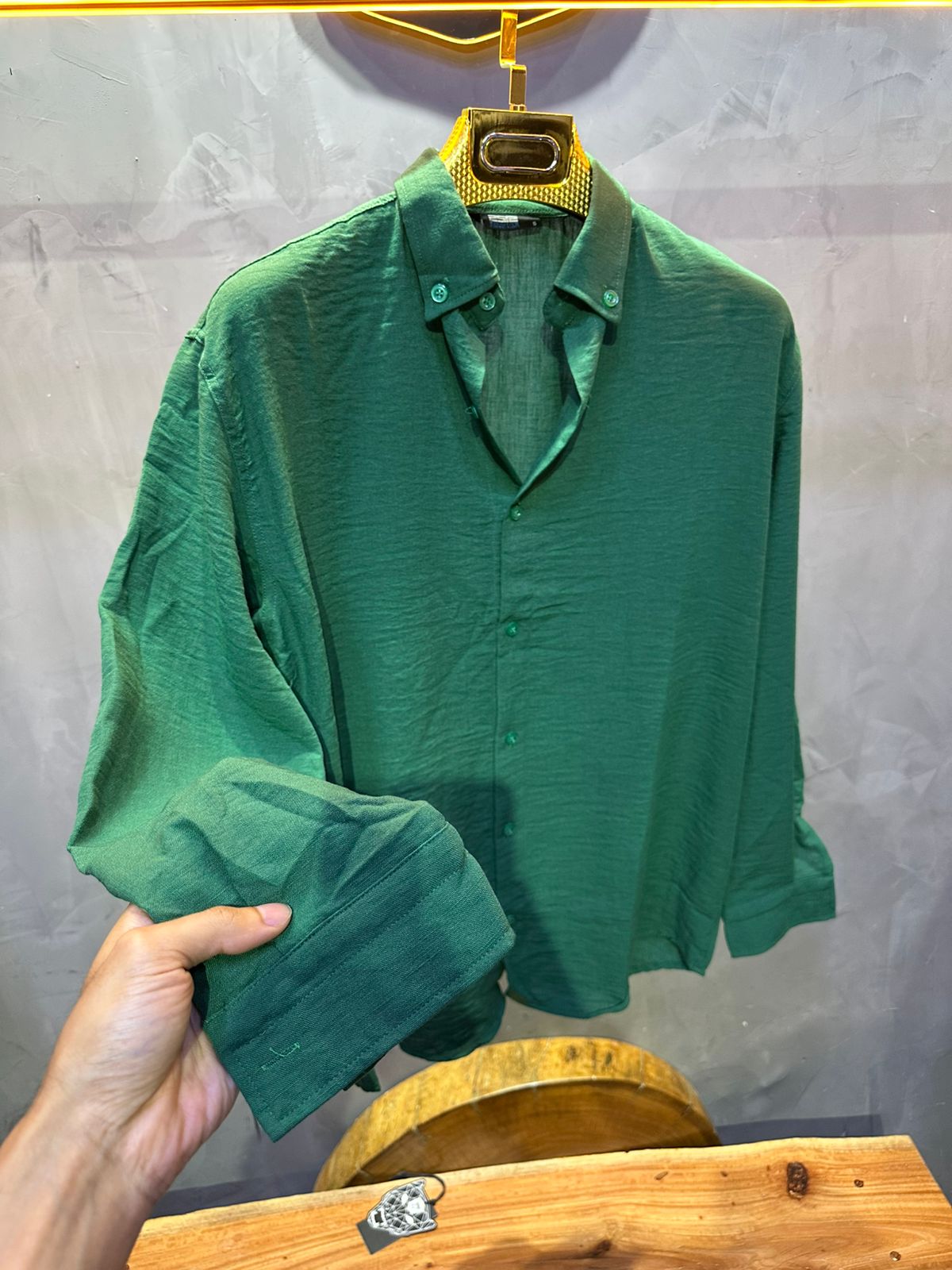 CHEMISE MARRAKECH GREEN 4026