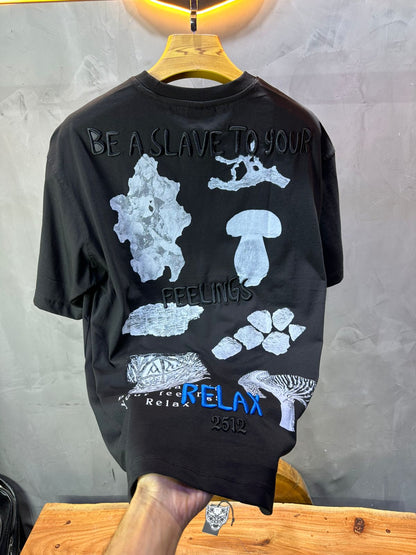 T-SHIRT RETRO BLACK 1209