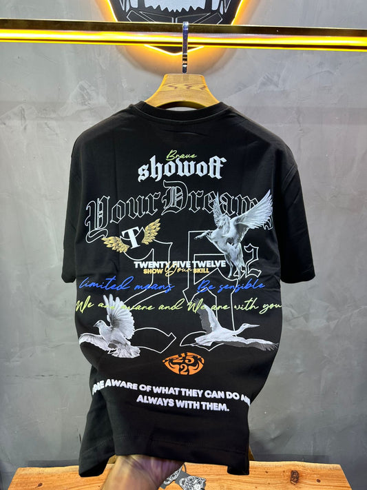 T-SHIRT RETRO BLACK 1079
