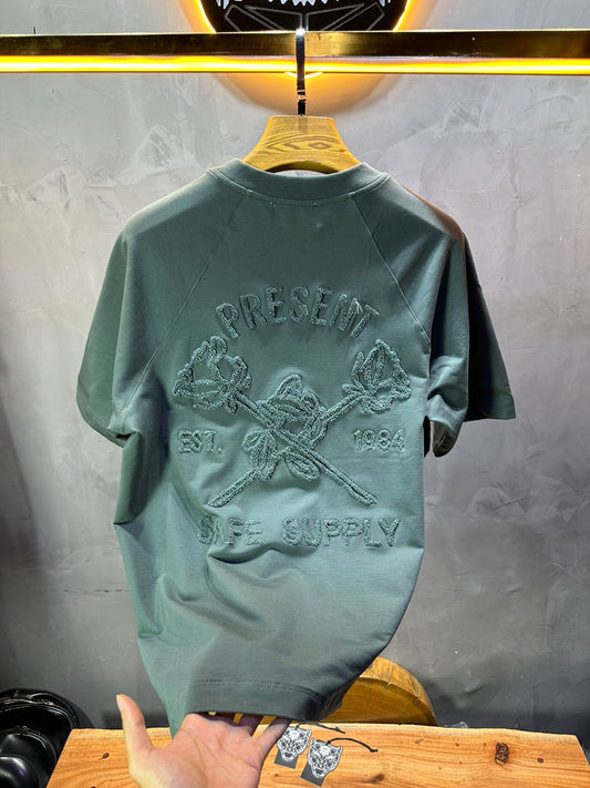 T-SHIRT RETRO GREEN 2528