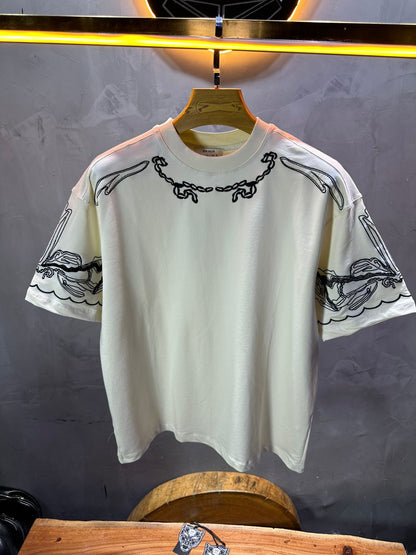 T-SHIRT RETRO BEIGE 2527