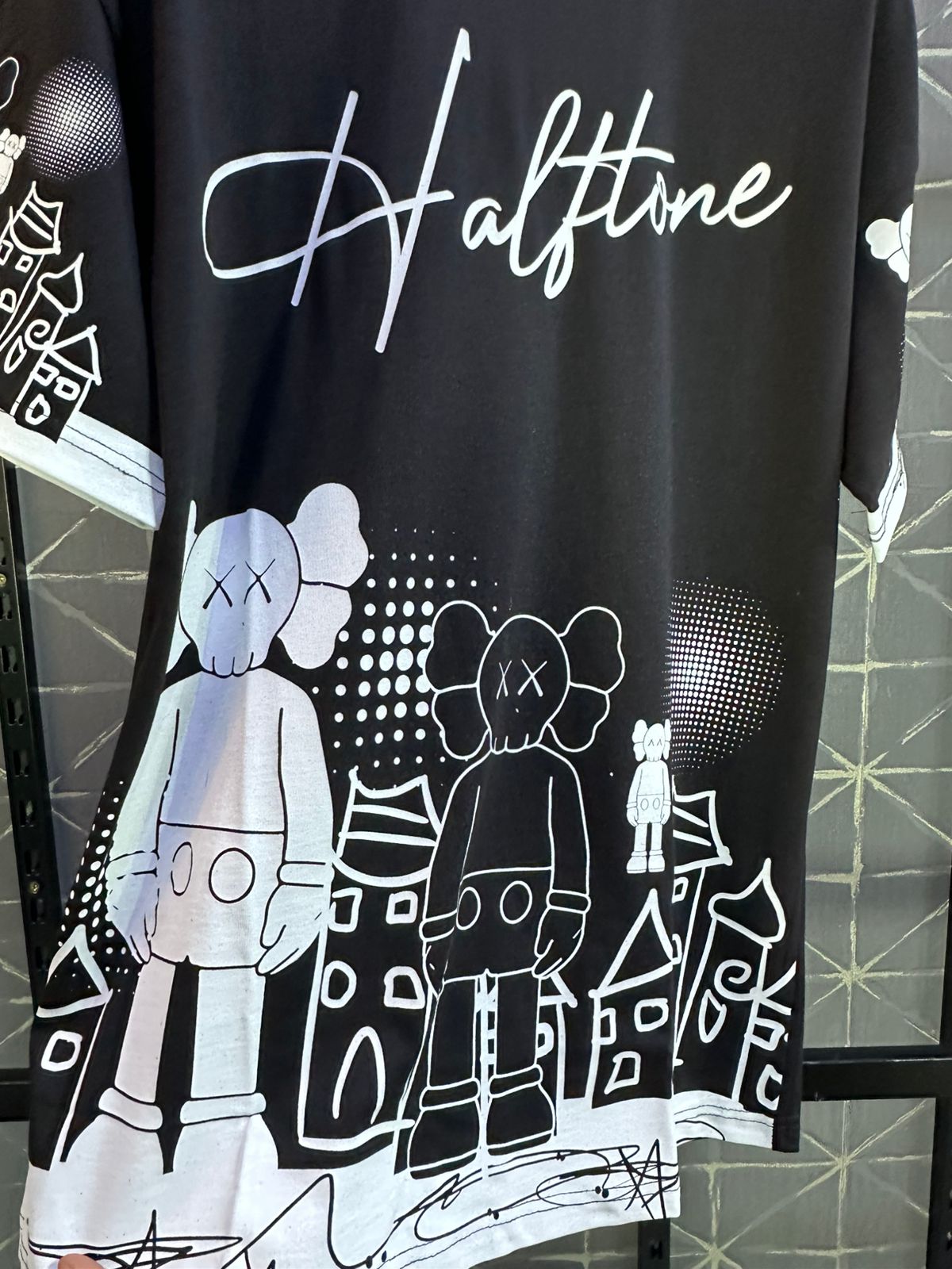 T-SHIRT OVERSIZE BALCK BRS047