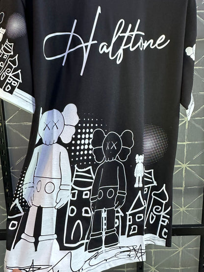 T-SHIRT OVERSIZE BALCK BRS047