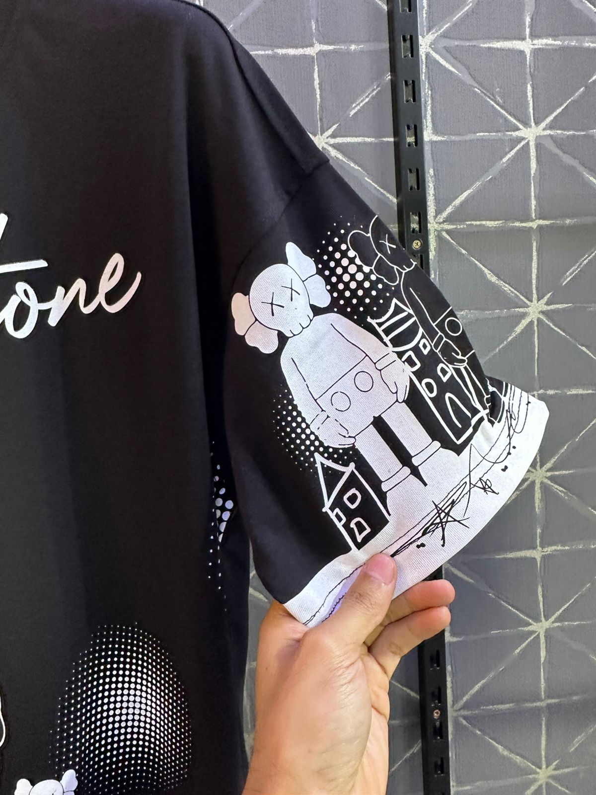 T-SHIRT OVERSIZE BALCK BRS047