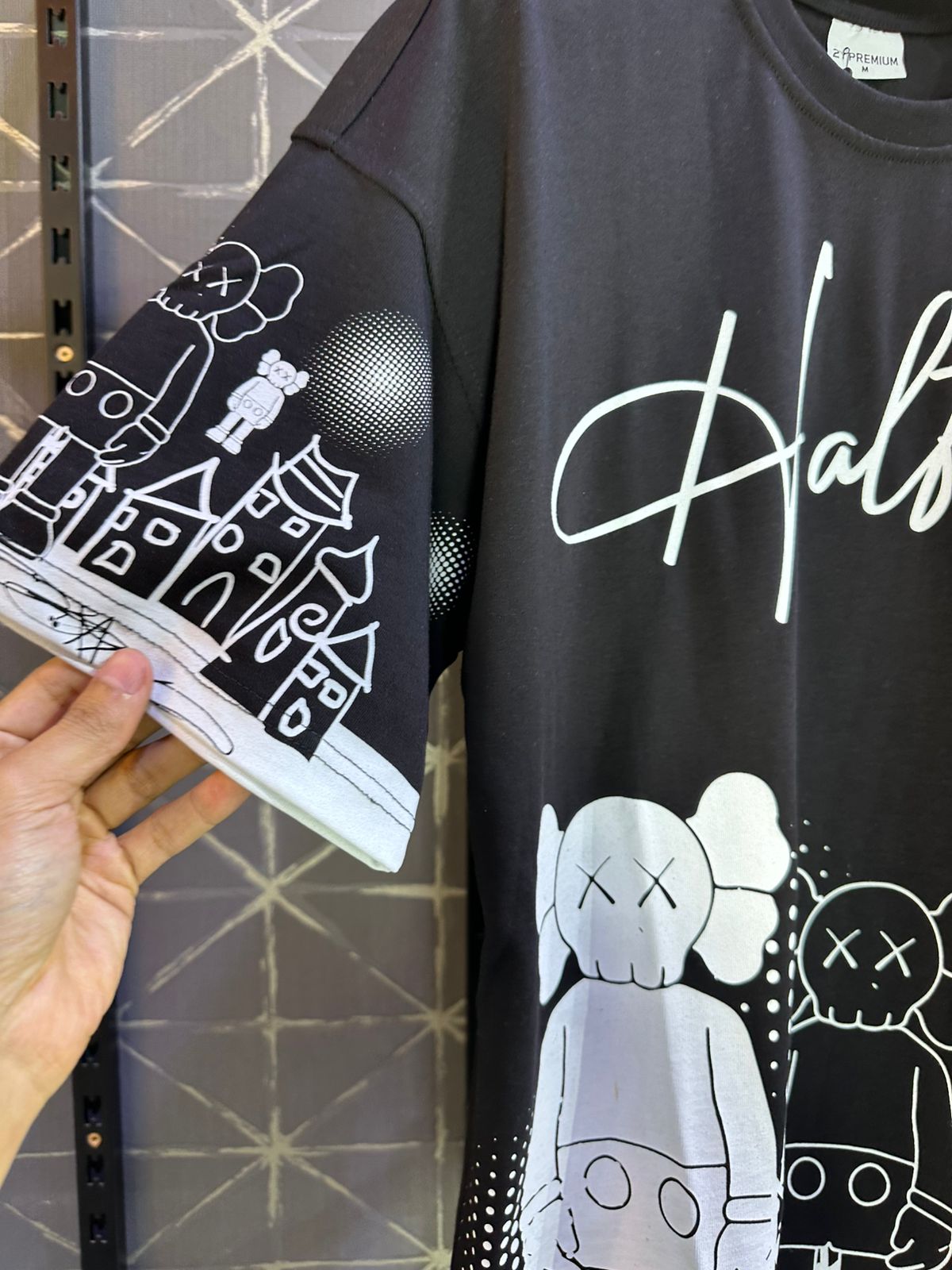 T-SHIRT OVERSIZE BALCK BRS047