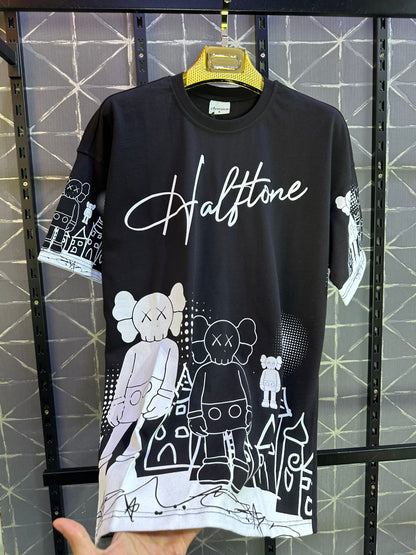 T-SHIRT OVERSIZE BALCK BRS047