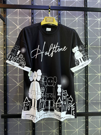 T-SHIRT OVERSIZE BALCK BRS047