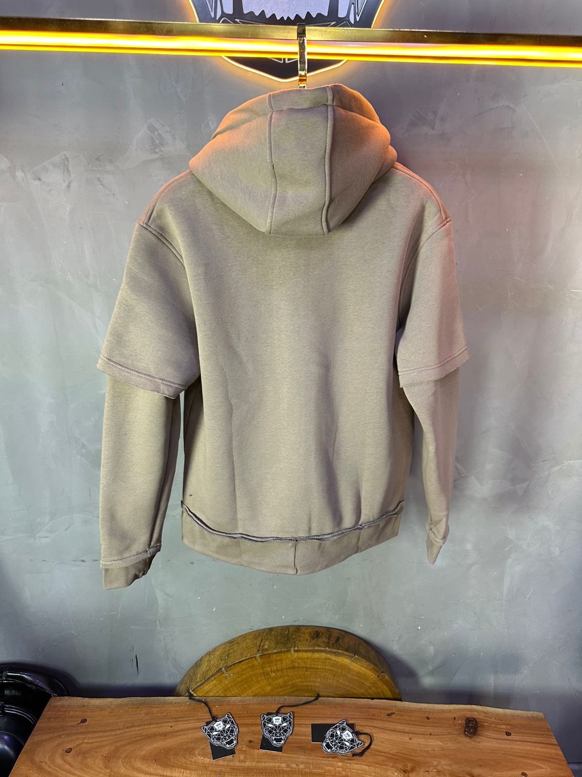 HOODIE MECANIC BROWN MCH74