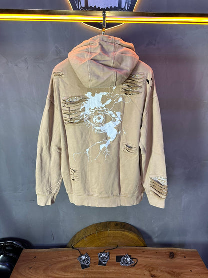 HOODIE MECANIC BEIGE MCH46