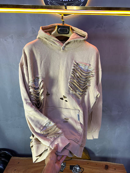 HOODIE MECANIC BEIGE MCH46