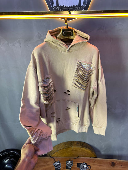 HOODIE MECANIC BEIGE MCH46