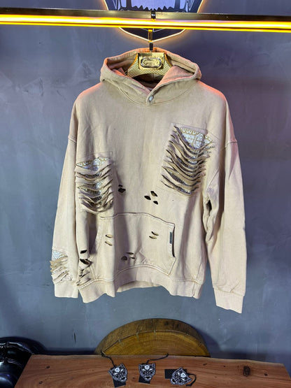 HOODIE MECANIC BEIGE MCH46