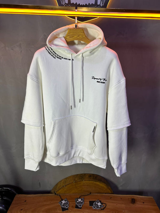 HOODIE MECANIC WHITE MCH83