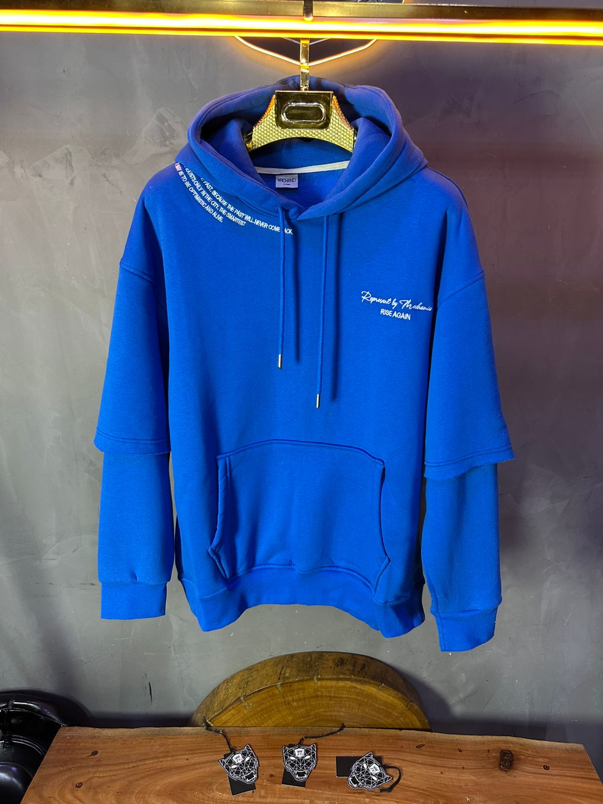 HOODIE MECANIC BLUE MCH83