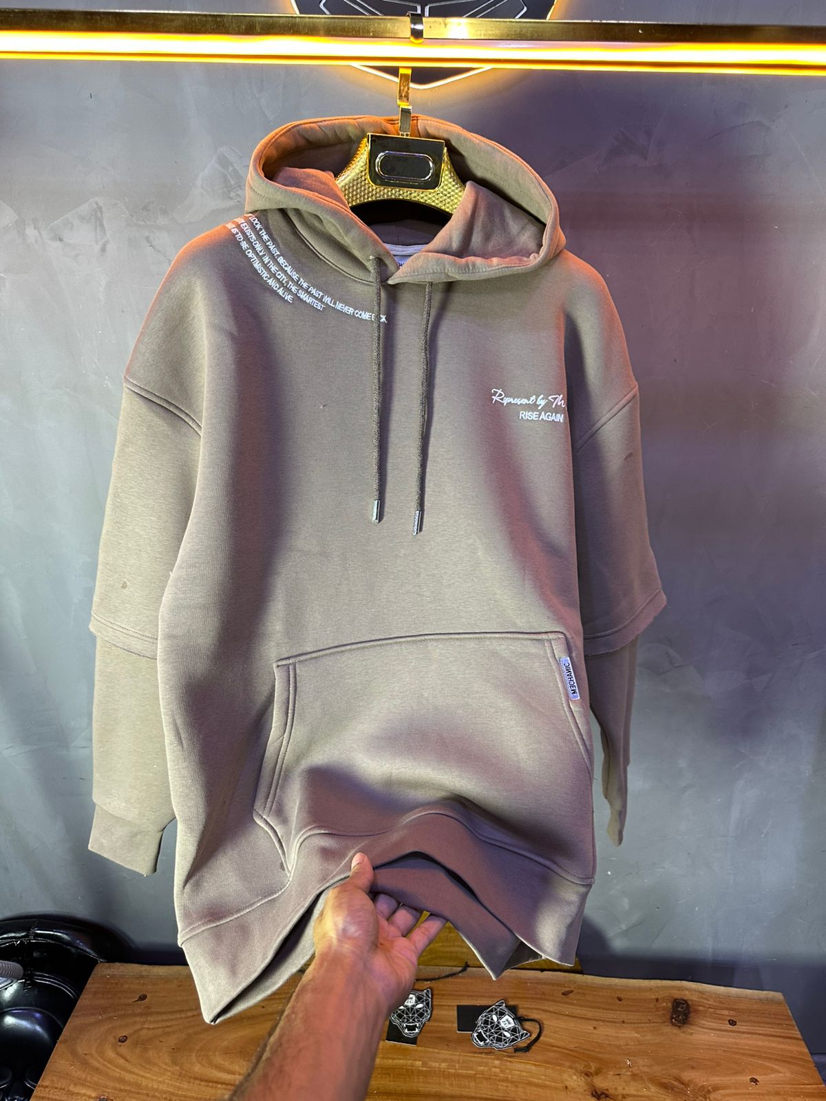 HOODIE MECANIC BROWN MCH83