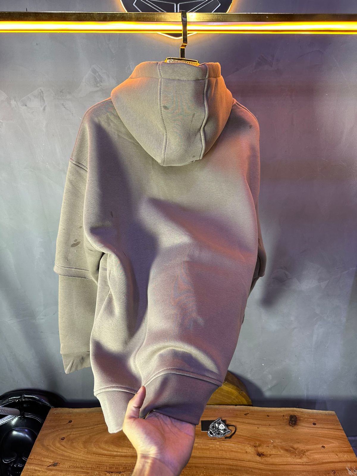 HOODIE MECANIC BROWN MCH83