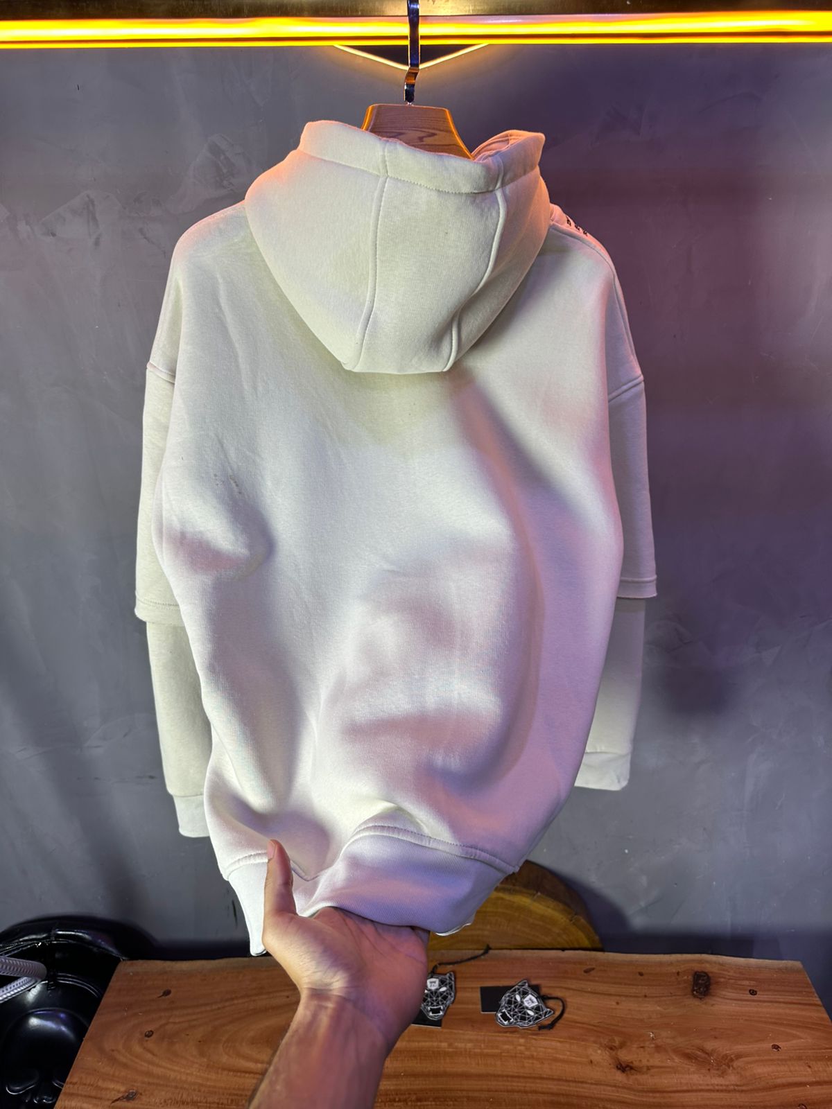 HOODIE MECANIC BEIGE MCH83