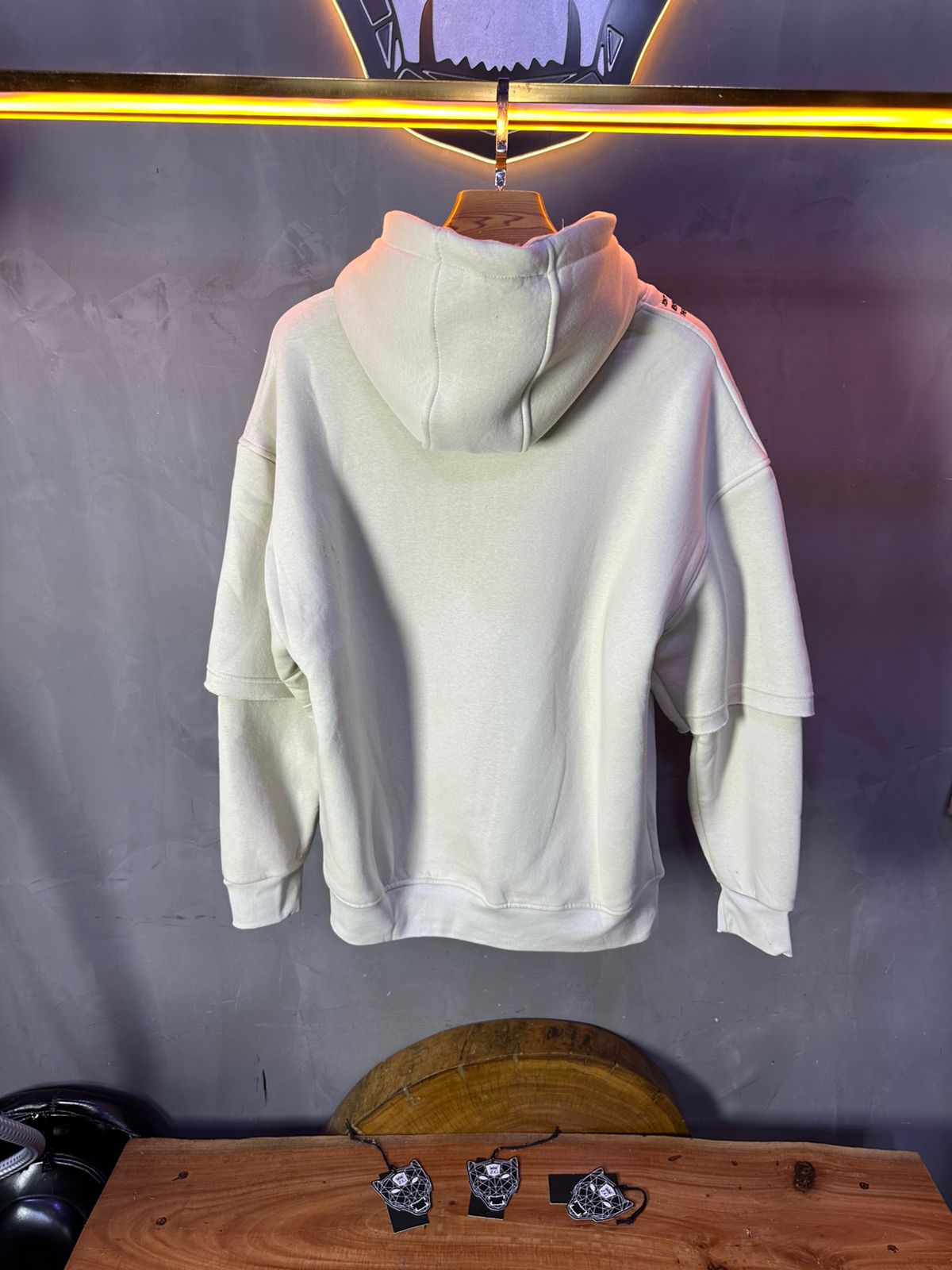HOODIE MECANIC BEIGE MCH83