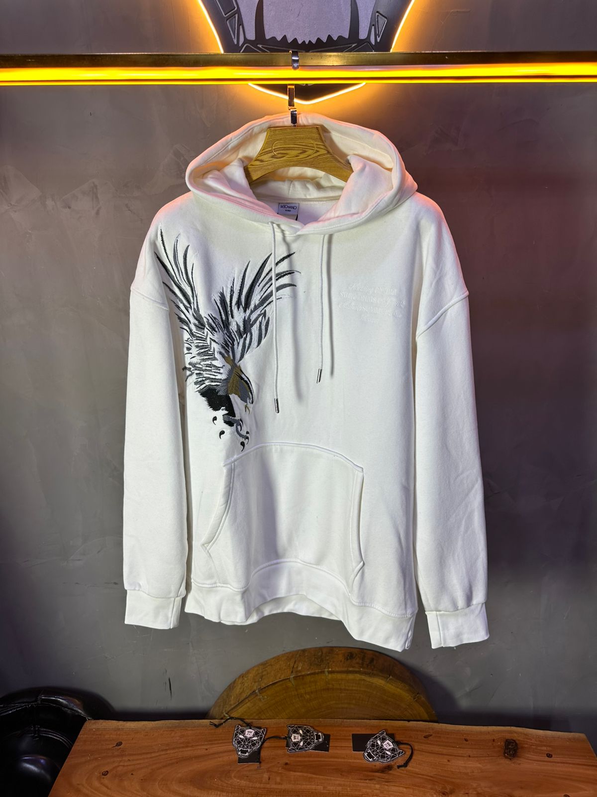 HOODIE MECANIC WHITE MCH100