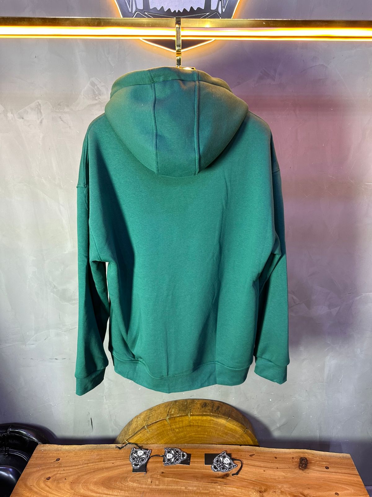 HOODIE MECANIC GREEN MCH100