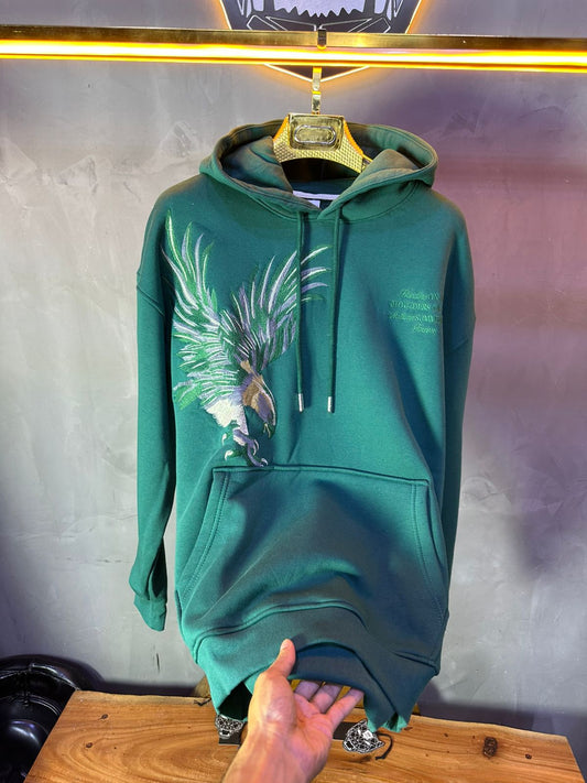 HOODIE MECANIC GREEN MCH100