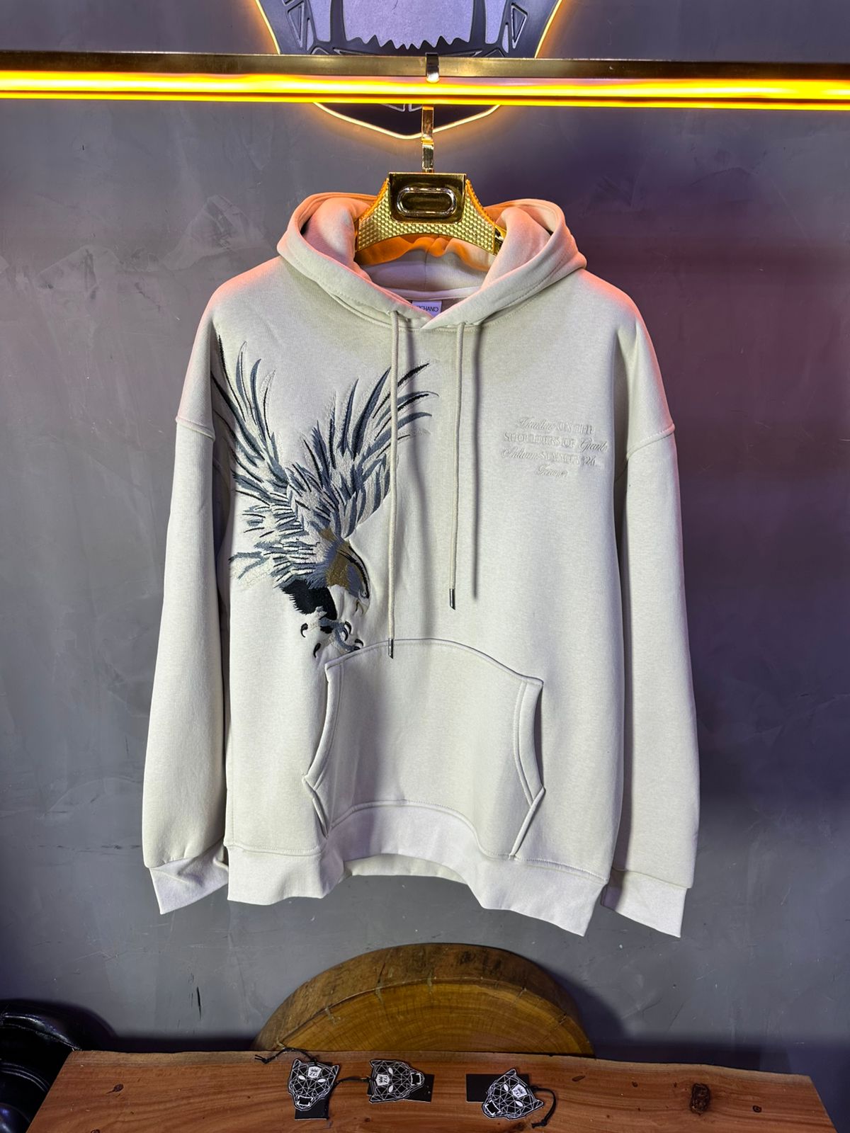 HOODIE MECANIC BEIGE MCH100