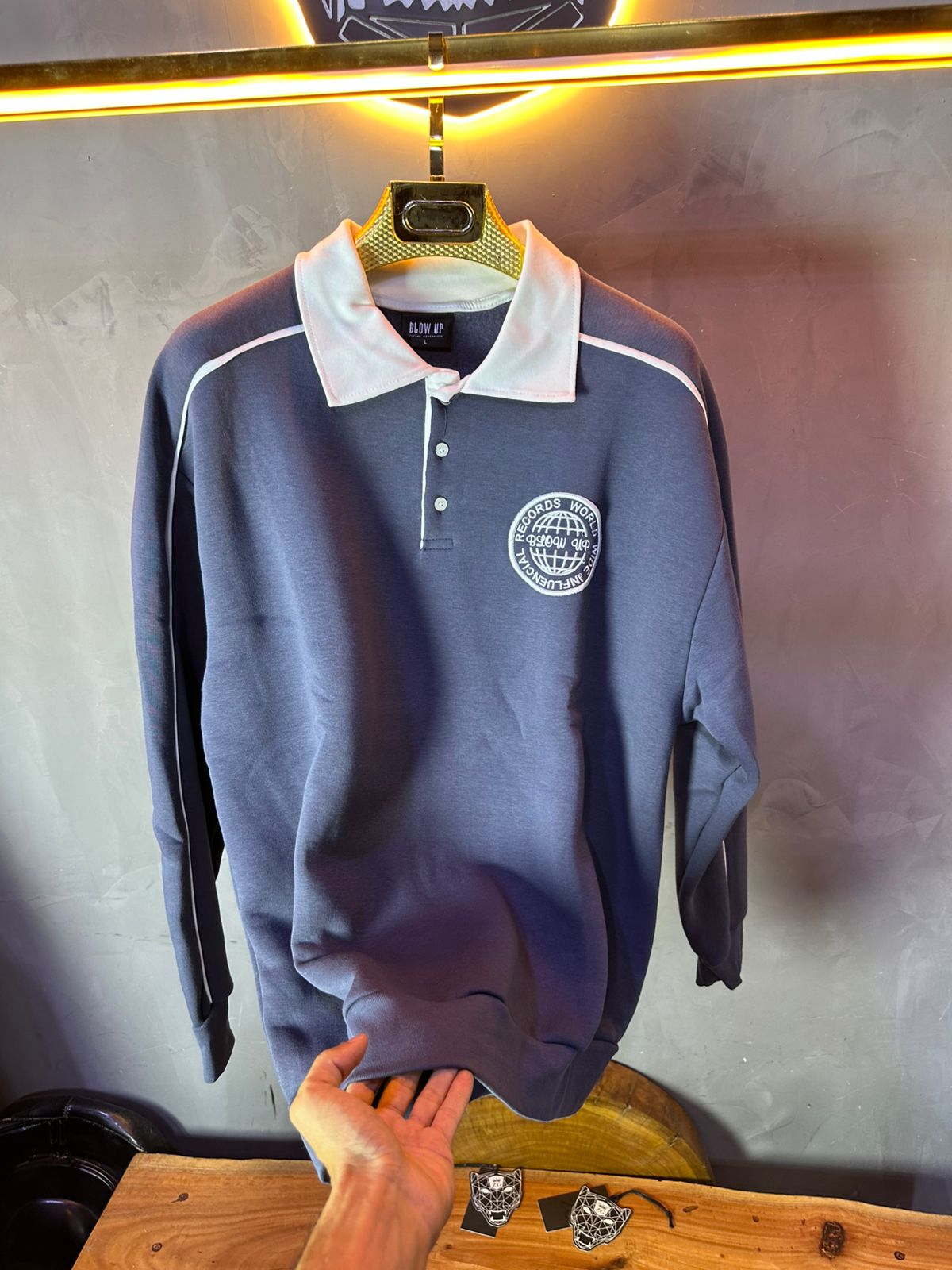 SWEAT BLOW UP GRIS ET01