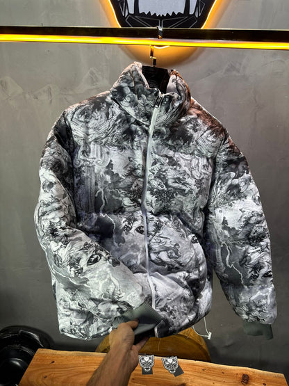 PUFER JACKET DIGITAL STYLE WHITE 5668