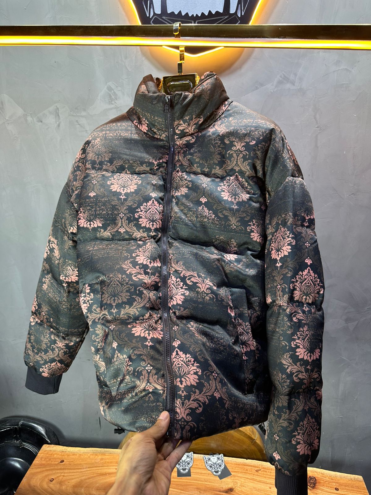 PUFER JACKET DIGITAL STYLE BLACK 5663