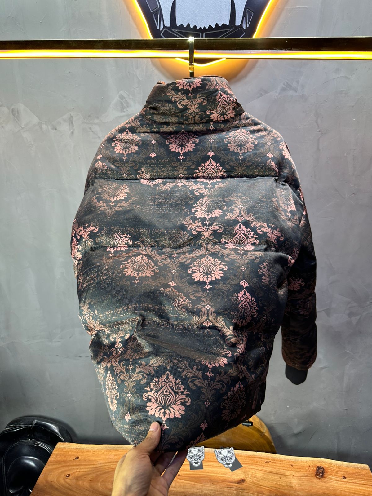 PUFER JACKET DIGITAL STYLE BLACK 5663