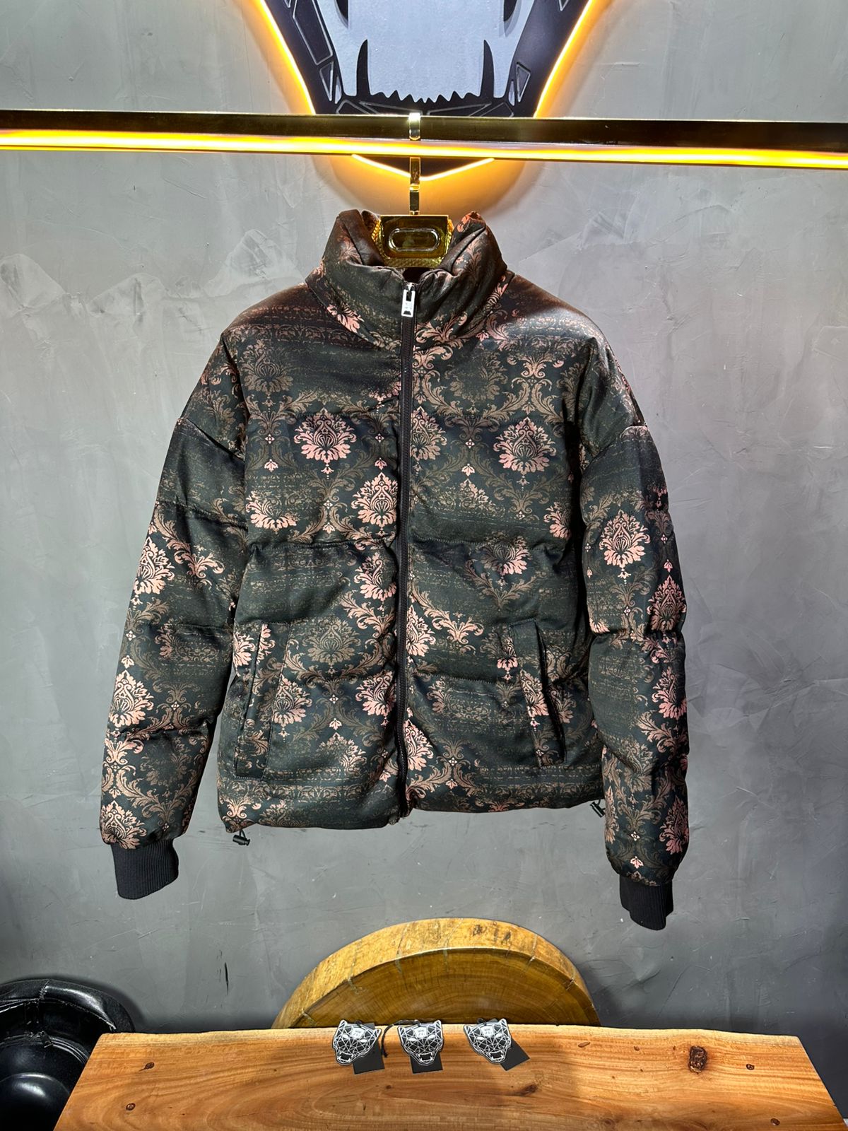 PUFER JACKET DIGITAL STYLE BLACK 5663