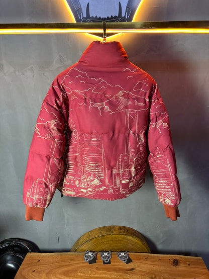 PUFER JACKET DIGITAL STYLE RED 5667