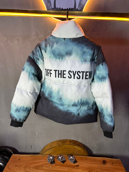 PUFER JACKET DIGITAL STYLE BLUE 5667