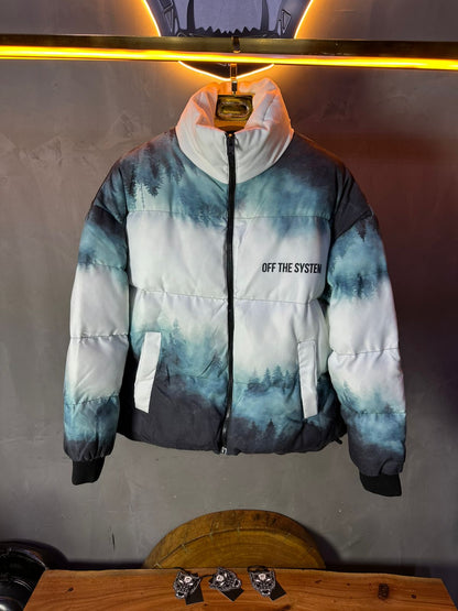PUFER JACKET DIGITAL STYLE BLUE 5667
