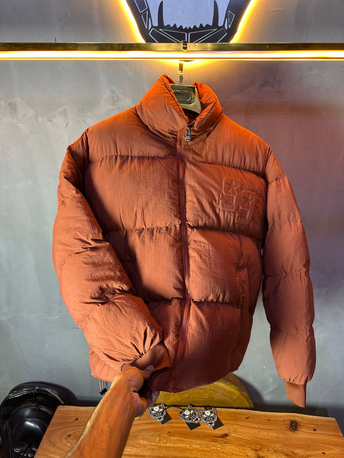PUFER JACKET SIMPLE  ORANGE 3997