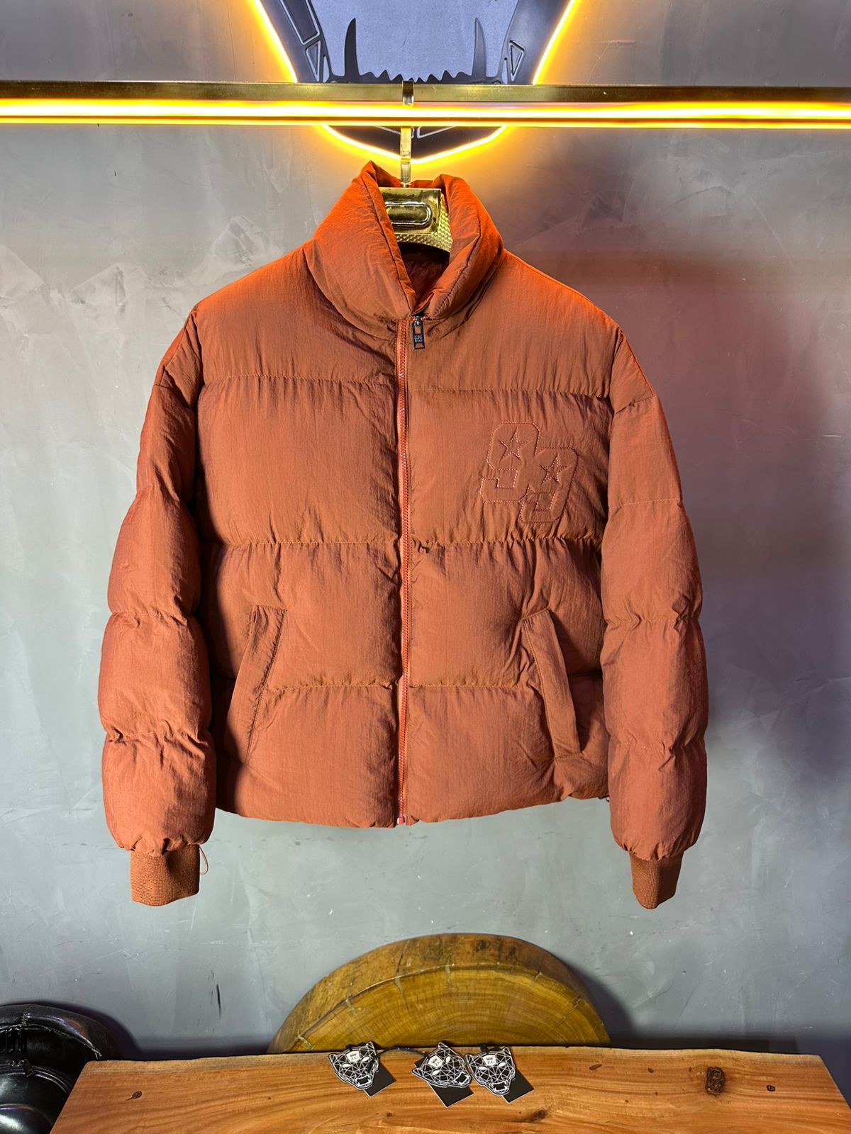 PUFER JACKET SIMPLE  ORANGE 3997