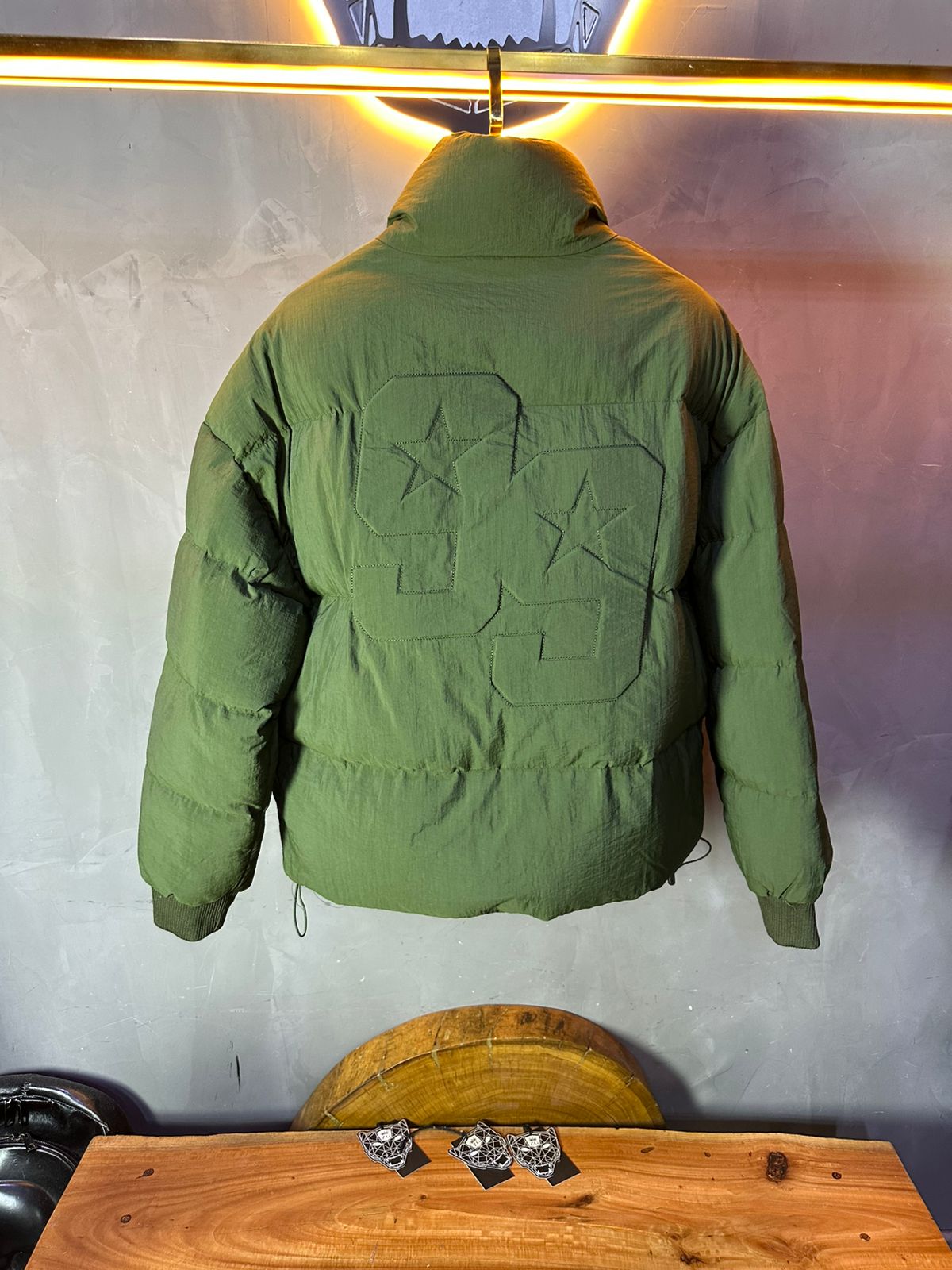 PUFER JACKET SIMPLE VERT 3997